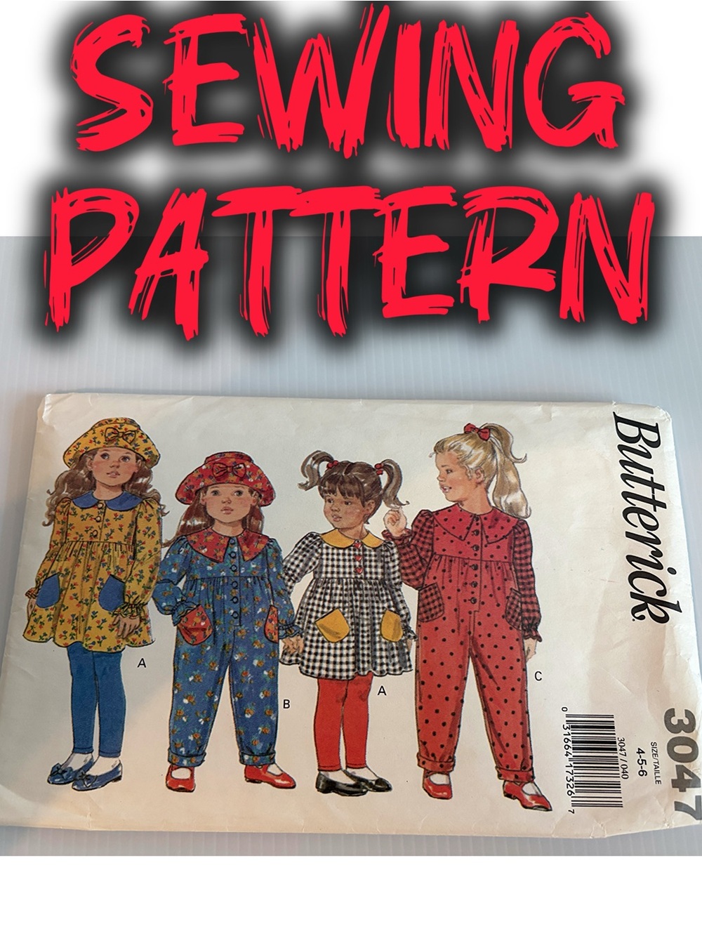 Vintage Butterick 3047 Toddler / Children Sewing Pattern NEW